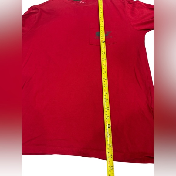 Vineyard Vines Long Sleeve Vintage Whale Fill Pocket T-Shirt Red Men’s Small - Picture 8 of 8